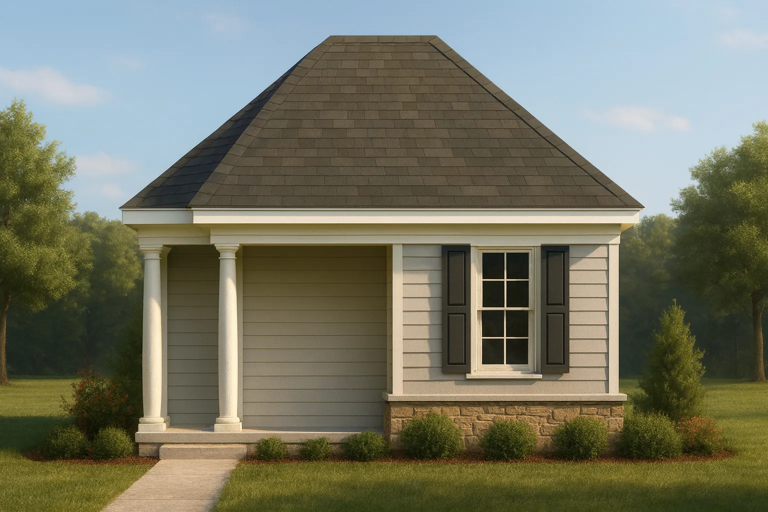 Compact Home Blueprint with CAD Designs & Open Floor Plan