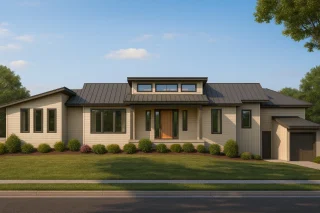 Traditional Farmhouse Plans 3 Modern Luxury Home Plan with Basement & Vaulted Ceilings