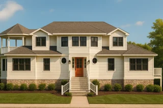 Traditional Farmhouse Plans 12 Spacious Coastal House Plan with CAD Designs & Panoramic Views