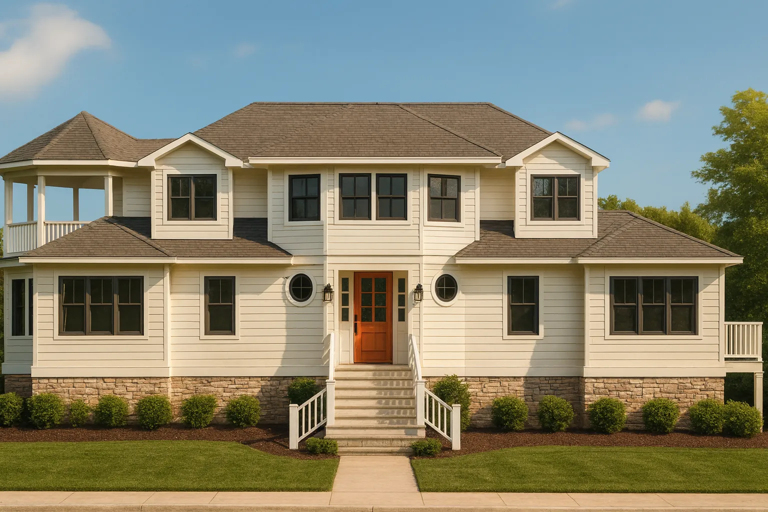 Spacious Coastal House Plan with CAD Designs & Panoramic Views