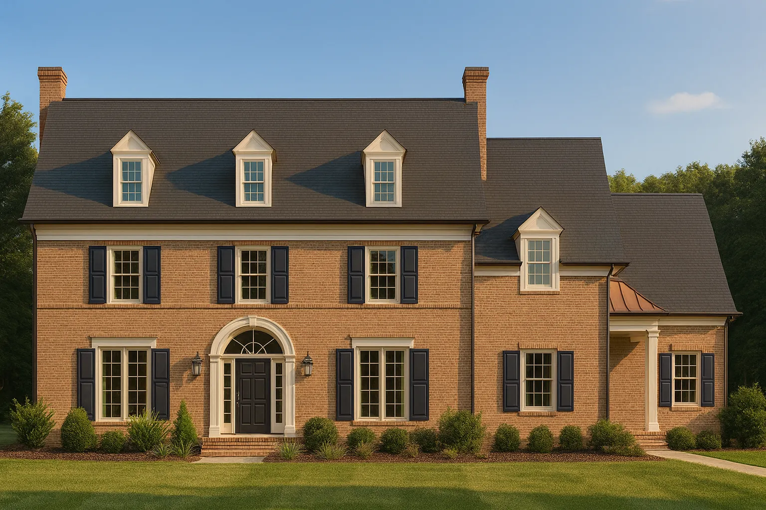 Classic Georgian Home Plan Detailed Floor Plan & CAD Designs