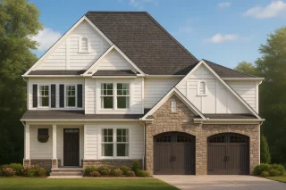 Elegant 2-Story Craftsman House Plan with Open Layout & Garage