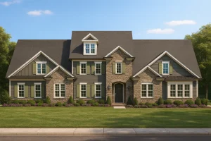 Efficient Multi-Family Triplex House Plan with CAD Designs