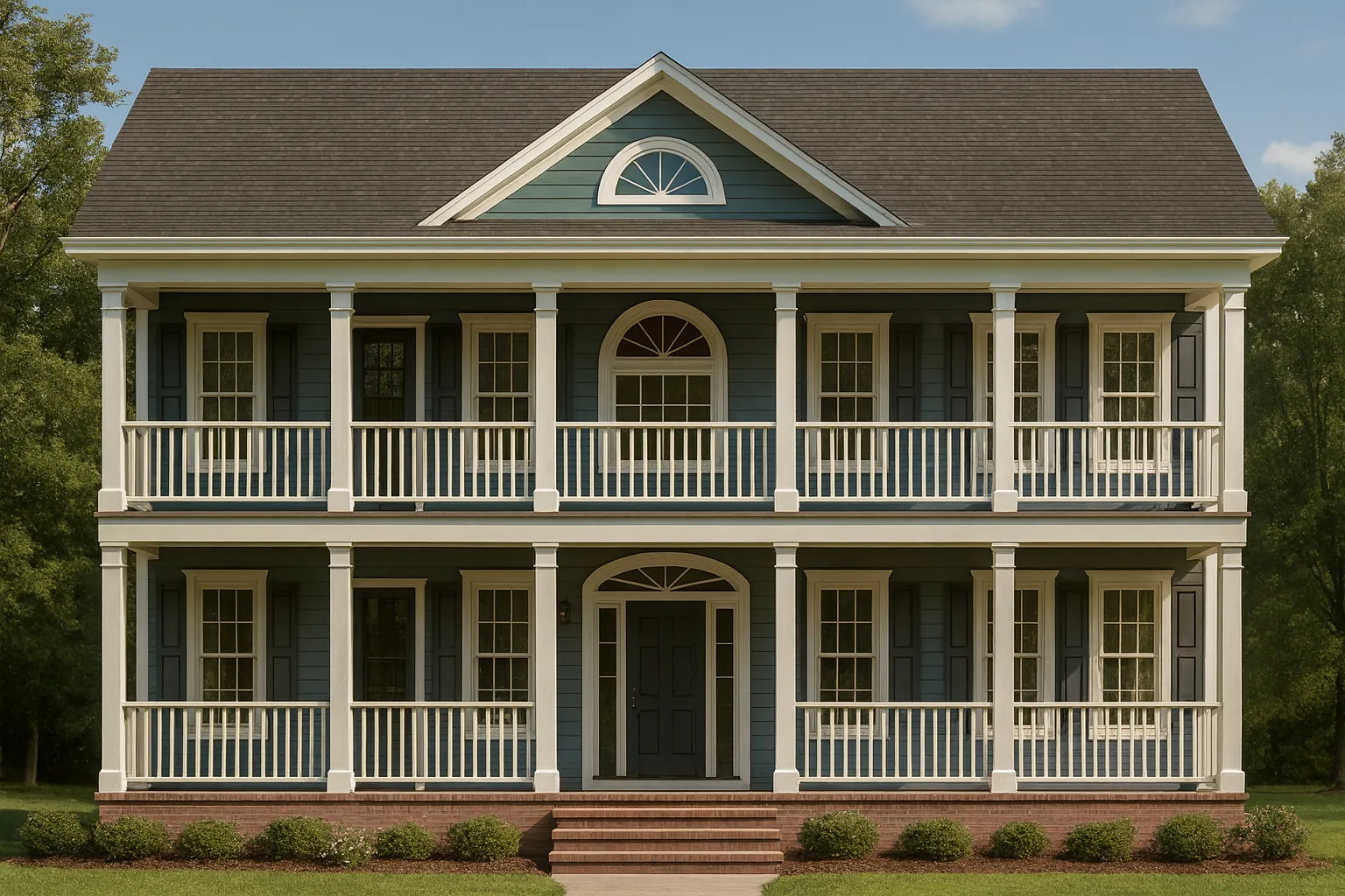 Elegant 3-Story House Plan with 5 Bedrooms and CAD Blueprints