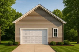 1200 Sq. Ft. Garage Floor Plan with Vaulted Ceilings & CAD Designs