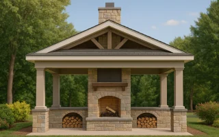 Plan
  13-1811 - Hot Springs Haven |
  Craftsman Cabana - 0-Bed, 0-Bath, 400 SF