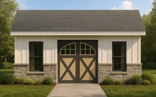 Plan  11-1734 - Aster Landing Place  | Modern Farmhouse - 0-Bed, 0-Bath, 400 SF