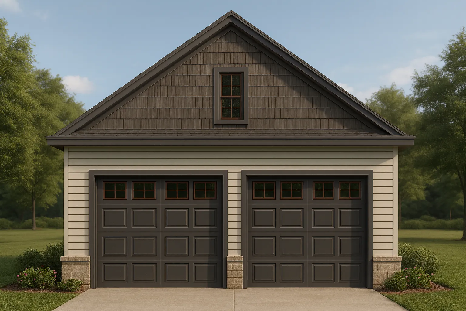 Small Garage Plan With Attic – House Floor CAD Designs