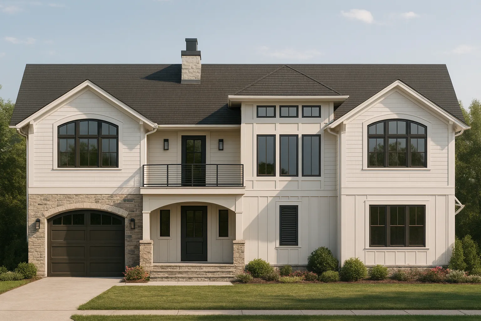 4-Bedroom Coastal Home Plan with 2 Floors and Open Design