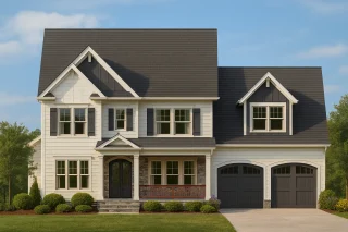 Large House Plans 8 Elegant 2.5-Story House Plan with Dual Owner Suites and Vaulted Ceilings