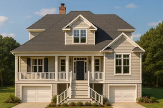 Large House Plans 2 Effortless Coastal Living 2-Story Beach House Plan with 3 Beds & 4 Baths