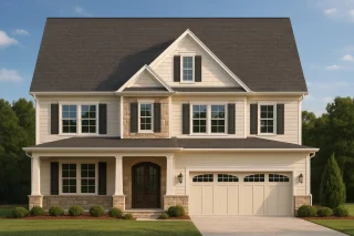 Large House Plans 12 Elegant 2.5-Story House Design with CAD Blueprint and Craftsman Flair