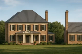 Colonial Farmhouse House Plans 2 Colonial Home Plan with Detailed Blueprint and CAD Designs