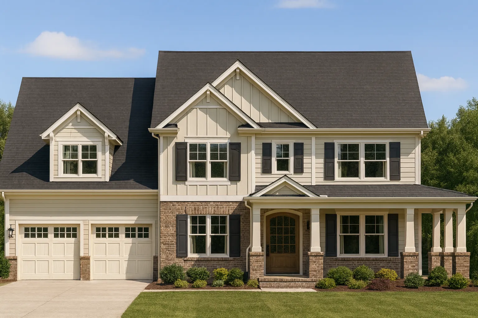 Traditional CAD Home Floor Plan with 5 Bedrooms & Open Layout