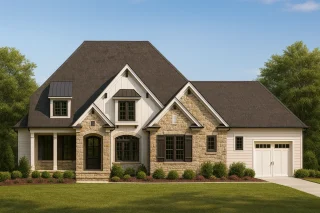 Colonial Farmhouse House Plans 12 Elegant 2.5-Story House Plan with Bonus Room & Jack-and-Jill Layout