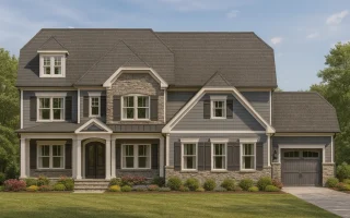 Plan  13-1023 - Superior Mansion |  New American - 5-Bed, 4.5-Bath, 4,065 SF