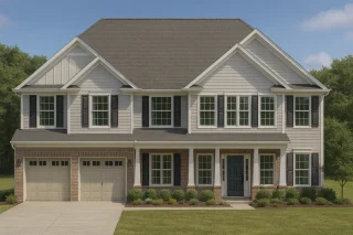 Spacious 2-Story House Plan with 5 Bedrooms and 3-Car Garage