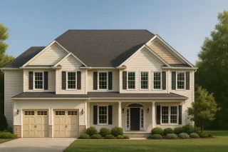 Modern Suburban Home Plan with Spacious Floor Plan & CAD Designs