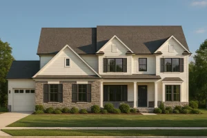 Modern Transitional House Plan with Optional 3rd Floor