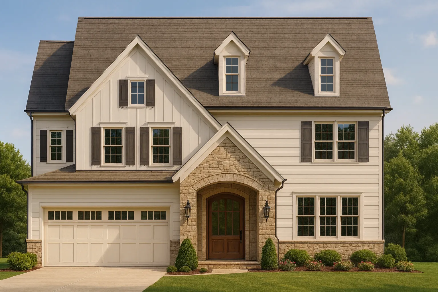 Spacious 5-Bedroom House Plan with 3-Car Garage and CAD Designs