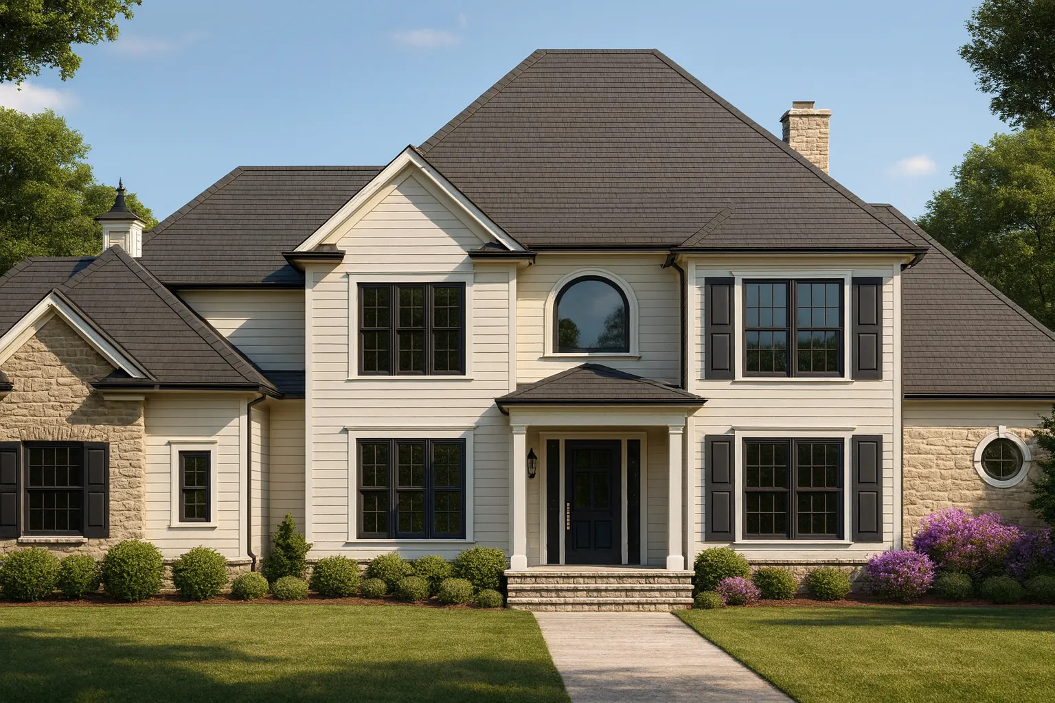 Luxury 2-Story House Plan with 5 Bedrooms & CAD Designs