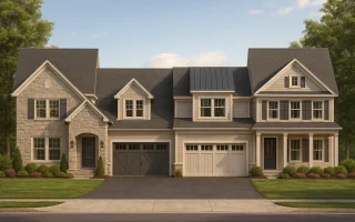 Plan  10-1654 - The Weave | New  American Duplex - 4-Bed, 4.5-Bath, 5,919 SF