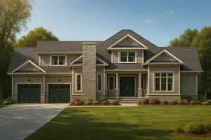 Modern Craftsman Home Plan with Spacious Floor Designs