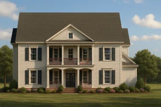 Split Garage House Plans 3 Elegant 2-Story House Plan with Spacious Layout and Architectural Charm