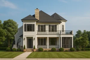 Spacious Southern Home Plan with 2-Story Floor Designs