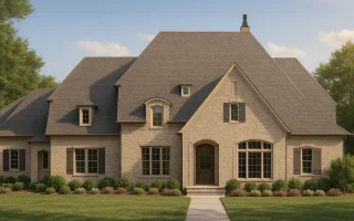 Plan  8-1340 - Howard Crossing |  French Country - 4-Bed, 3.5-Bath, 3,915 SF