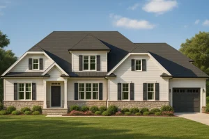 Elegant 2-Story House Plan with 4 Bedrooms and Timeless Design