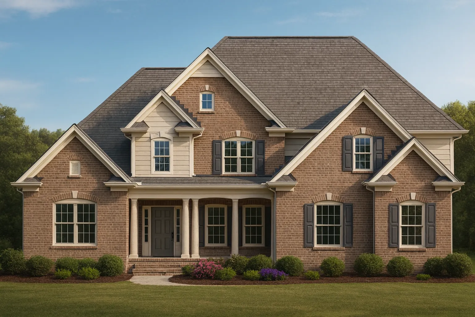 Traditional 4-Bedroom Home Plan 2-Story CAD Blueprint Designs