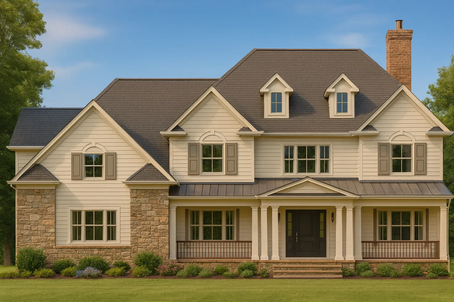 Elegant Home Plan with 4 Bedrooms, Floor Plan, and CAD Design