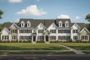 Beautiful Multi-Unit House Plan with CAD Blueprints & Traditional Design