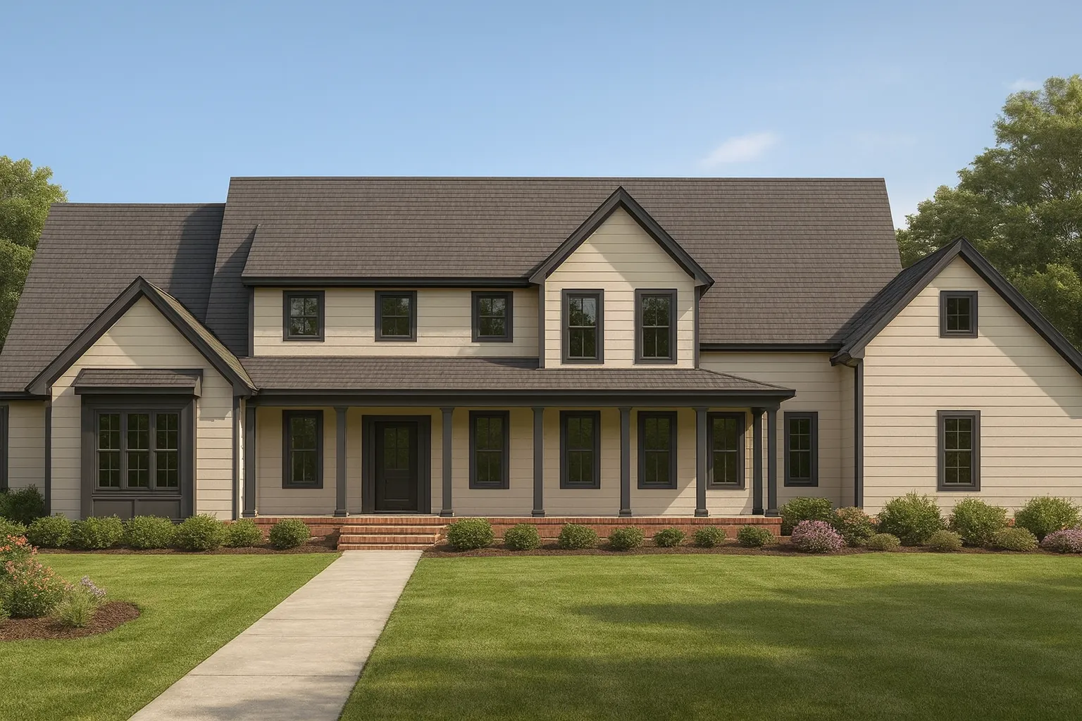 Elegant Home Floor Plan with CAD Designs and Modern Architecture