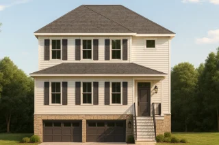 Elegant Home Plan with 2-Story CAD Blueprint & Modern Designs