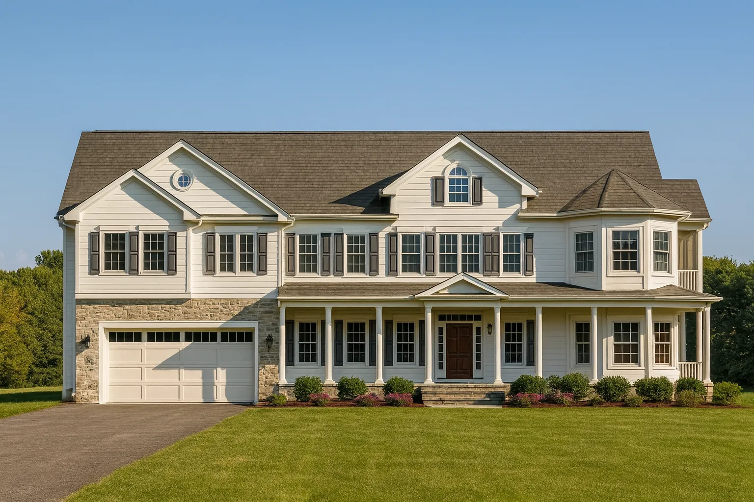 Spacious 2-Story House Plan with Colonial Revival & Farmhouse Appeal