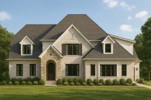 Modern 2-Story Home Plan with CAD Floor Plan Blueprint