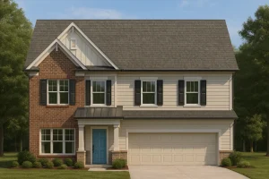 Elegant 2-Story House Plan with 4 Bedrooms and 3 Baths