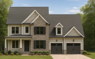 Plan  8-1693 - Foster Crossing | New  American - 4-Bed, 3.5-Bath, 3,452 SF
