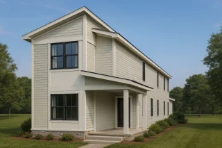 Modern 2-Story House Plan with Open Floor Design and CAD Blueprint