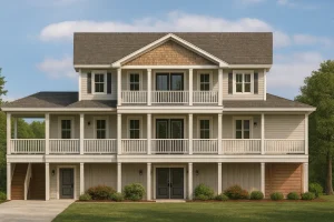 Luxury House Plans 8 Coastal Beach Home Plan with 4 Bedrooms and Open Designs