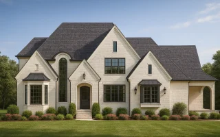 Plan  20-1193 - Corner Cottage | New  American - 4-Bed, 3.5-Bath, 3,912 SF