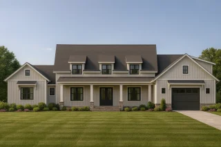 Spacious 2-Story Home Floor Plan with CAD Designs & Blueprint