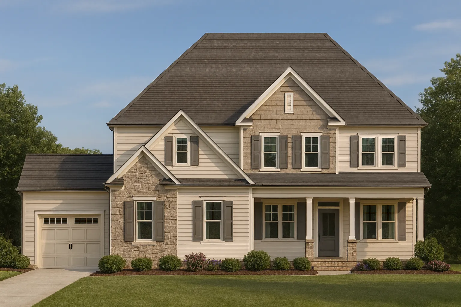 Custom 2-Story House Plan with Spacious Layout and CAD Designs