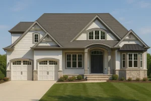 Craftsman Home Plan with 2 Floors and 4 Bedrooms – Detailed CAD Designs