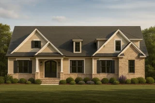 Traditional Craftsman Home Plan with Detailed CAD Designs