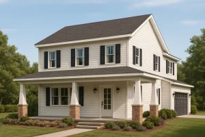 House Plans with Second Floor Laundry Room 1 Modern Craftsman Home Plan with 2-Story Design and Bonus Room