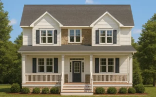 Plan  19-1442 - Aster Creek Place |  Traditional Colonial - 4-Bed, 3.5-Bath, 2,435 SF