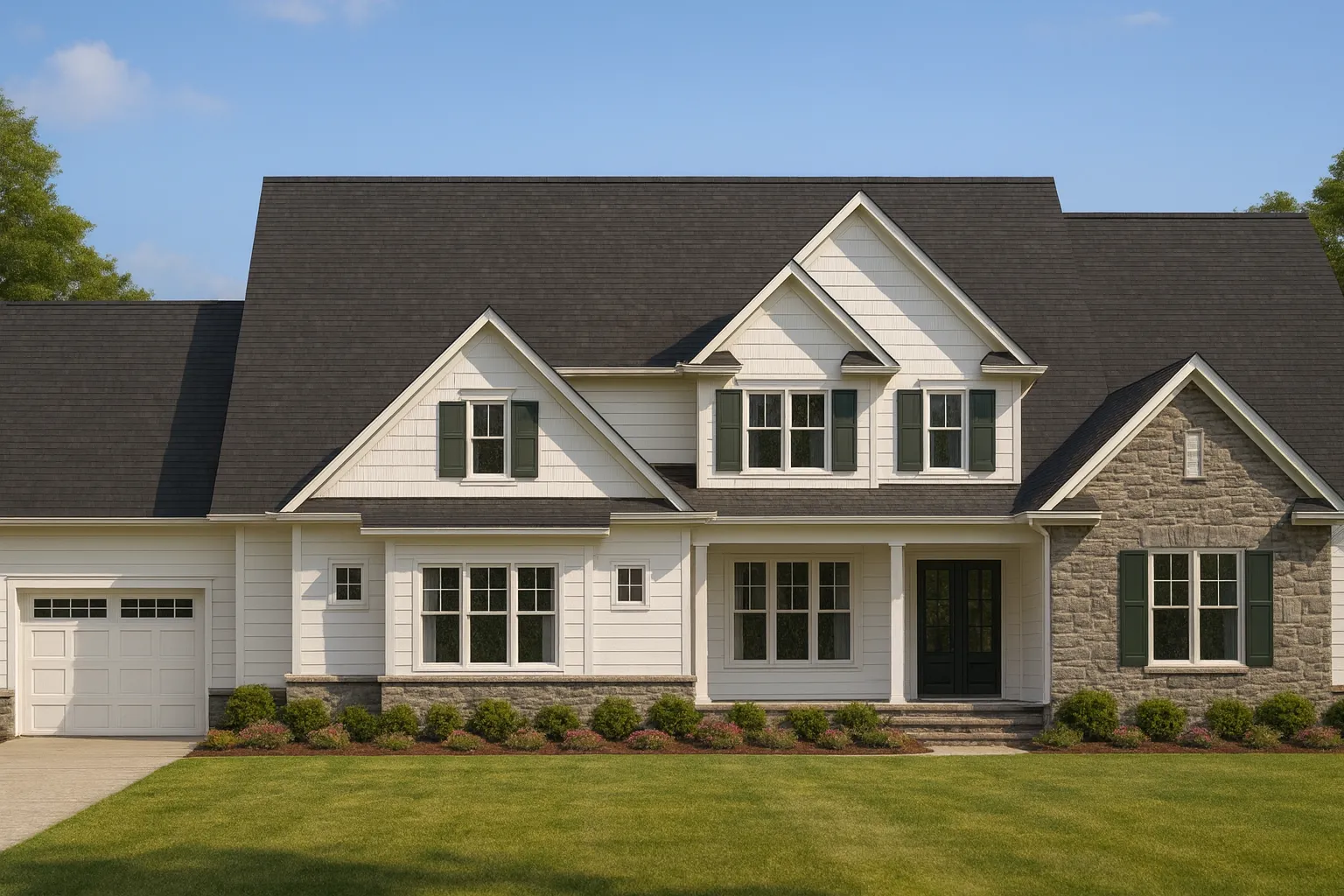 Modern 2-Story Craftsman House Plan with Bonus Room & CAD Blueprints